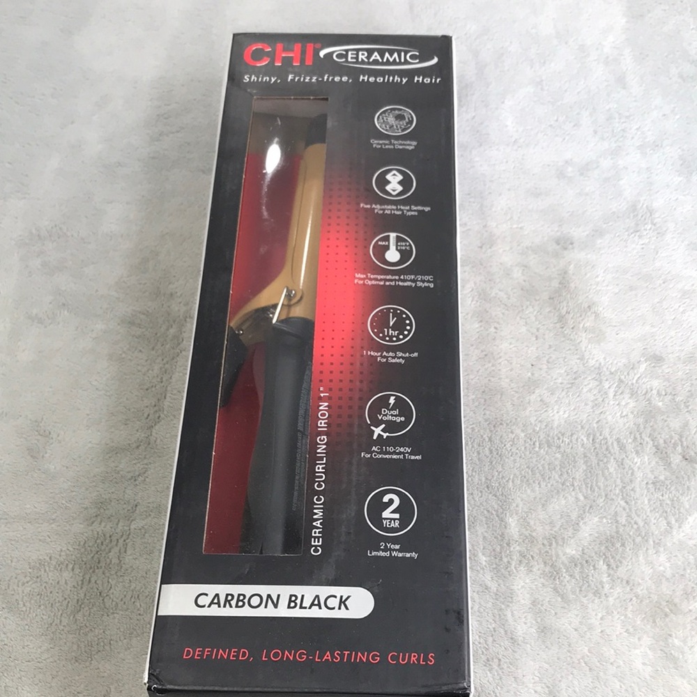 Chi Ceramic 1" Curling Iron  Open Box
